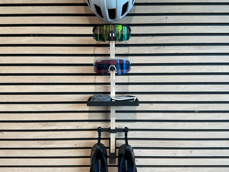 Cubik bike gear wall holder