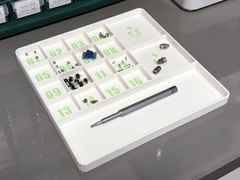 零件收纳盘 Parts Tray_240x240x18mm