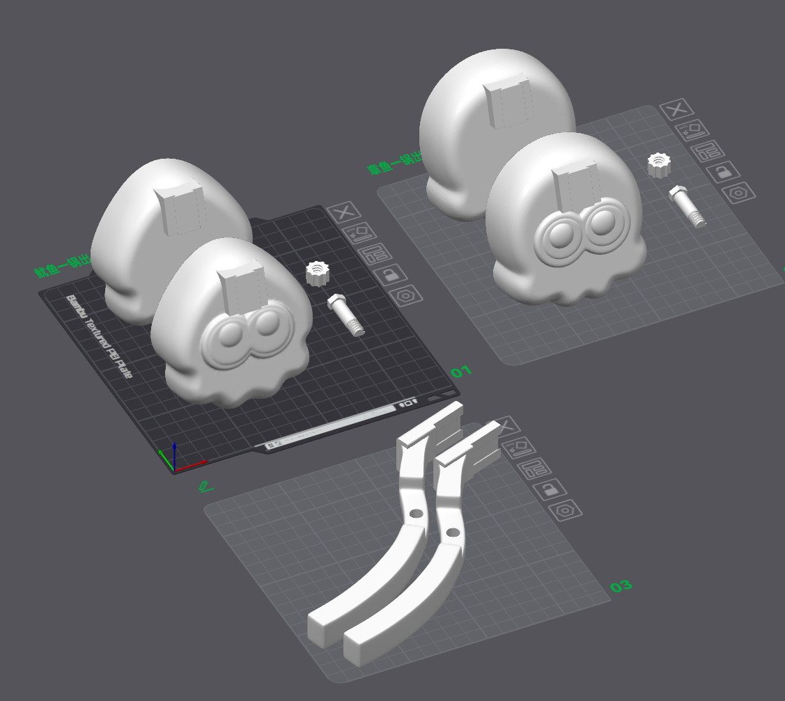 Miniatura 2 do modelo 3D 喷喷雪球夹