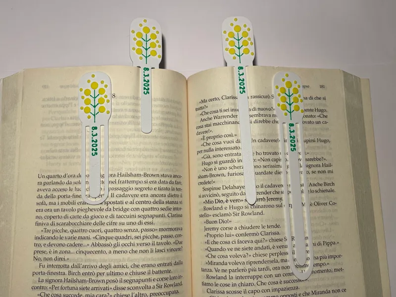 Mimosa bookmark - Women's Day