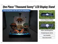 Illuminated base using Bambu Lab LED lamp kit