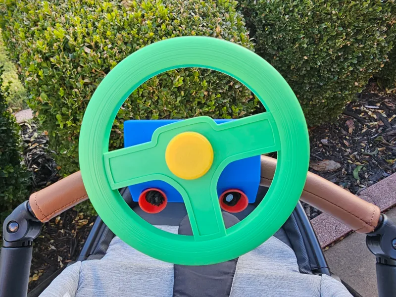 Toy Steering Wheel for Stoller/Shopping Cart V2