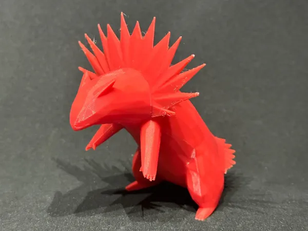 Typhlosion Pokémon low poly