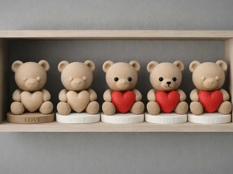 Valentinstag Teddybär mit und ohne AMS mehrteilig