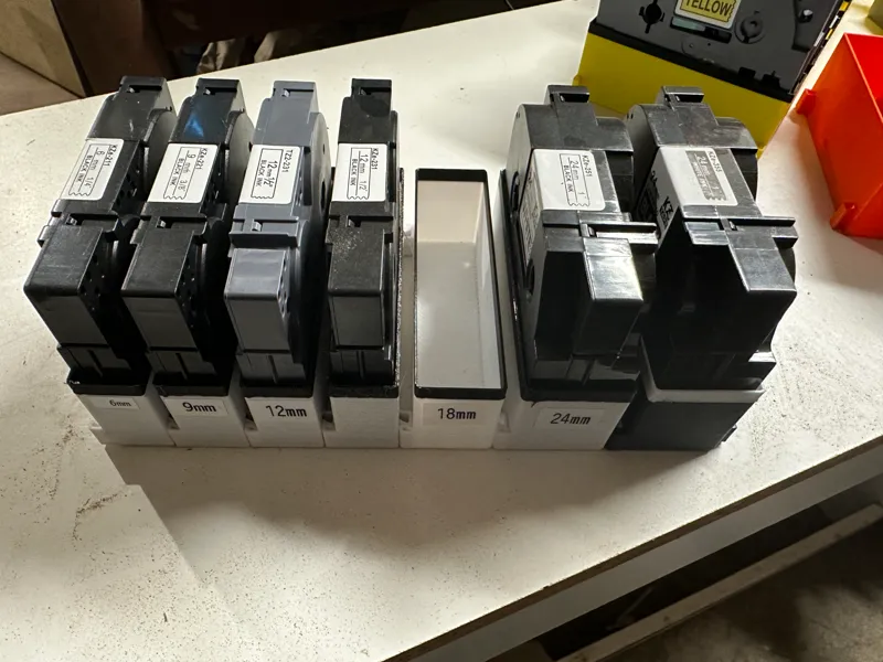 Brother tape organizer