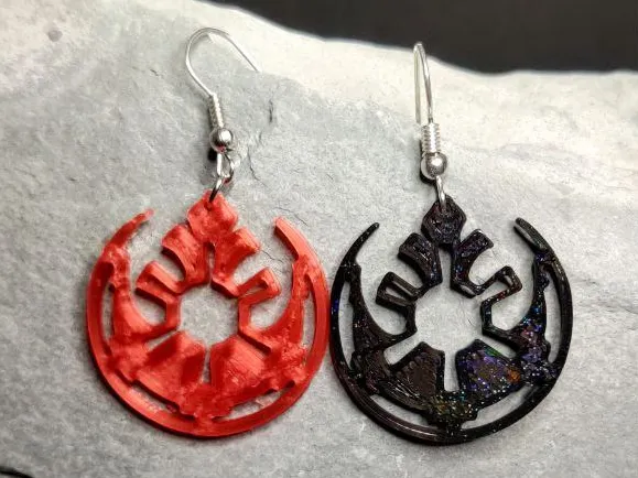 Rebel Alliance fused Galactic Empire Earring