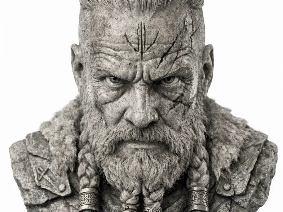 Buste Sisu, guerrier viking