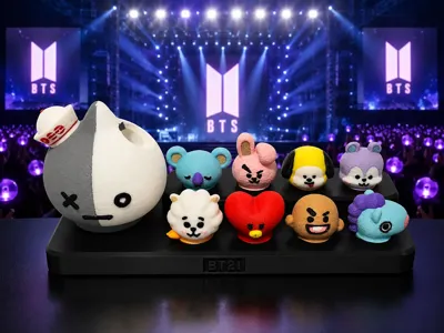 Customizable Van BT21 Character Topper -  Ver 4