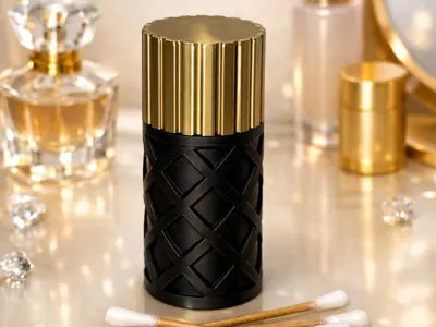 Diamond Cotton Swab Jar