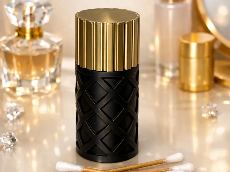 Diamond Cotton Swab Jar