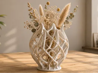 Organic Mesh Vase – Vase mit fließendem Design