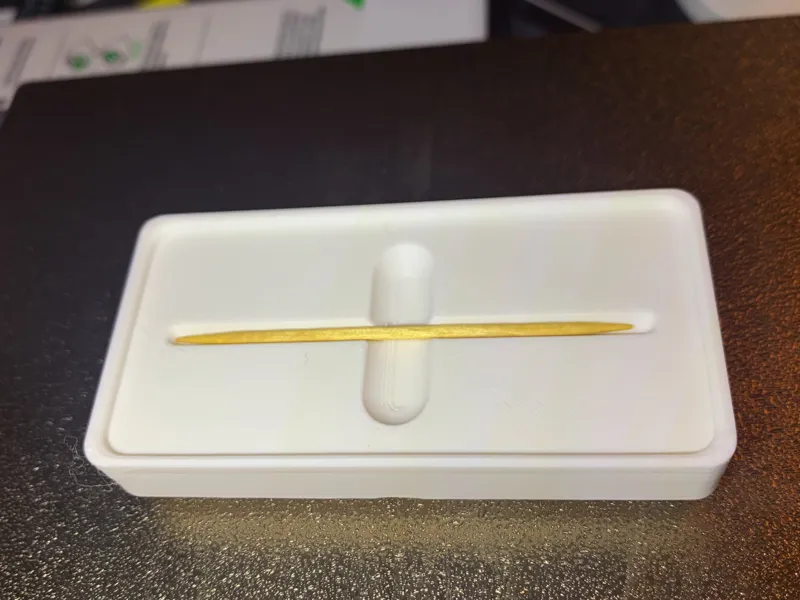 Gridfinity 1x2 Holder for Single Toothpick