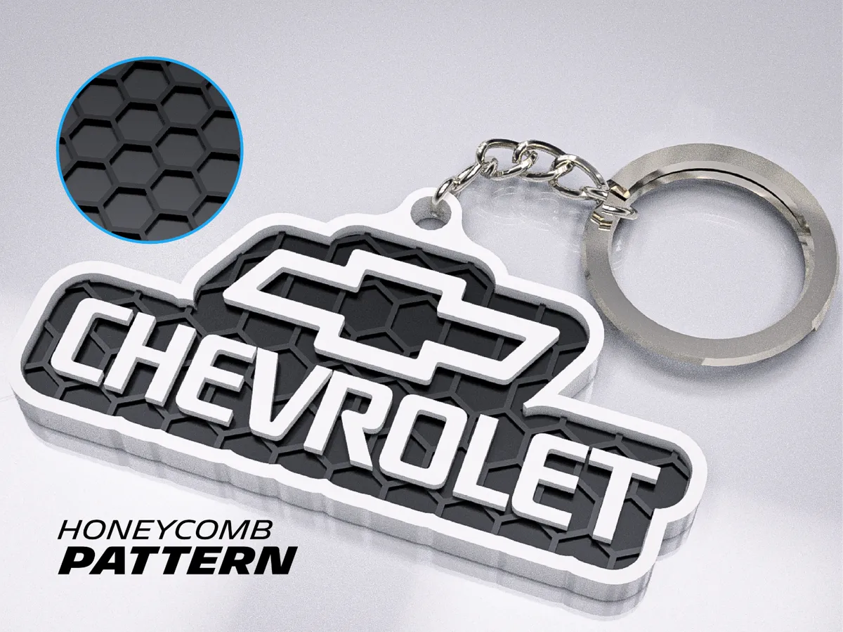 Chevrolet Keychain - Free 3D Print Model - MakerWorld