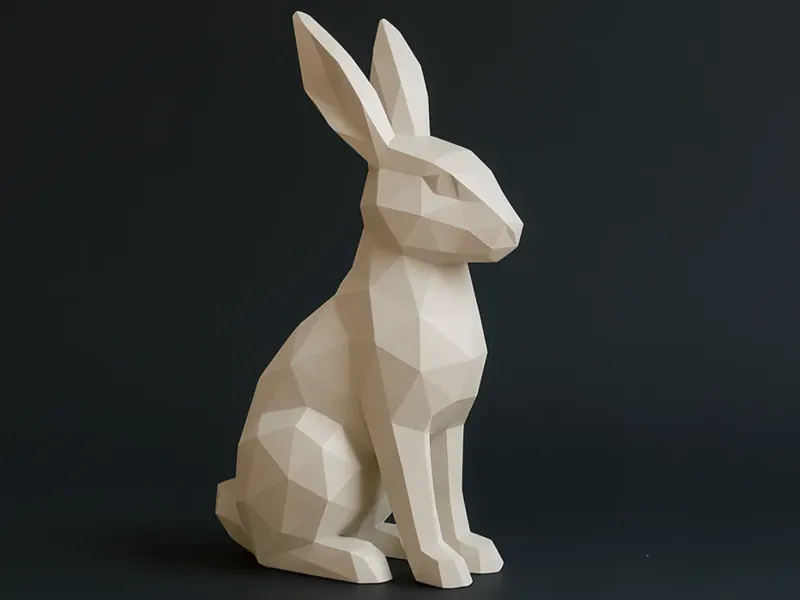 Lowpoly Modern Bunny