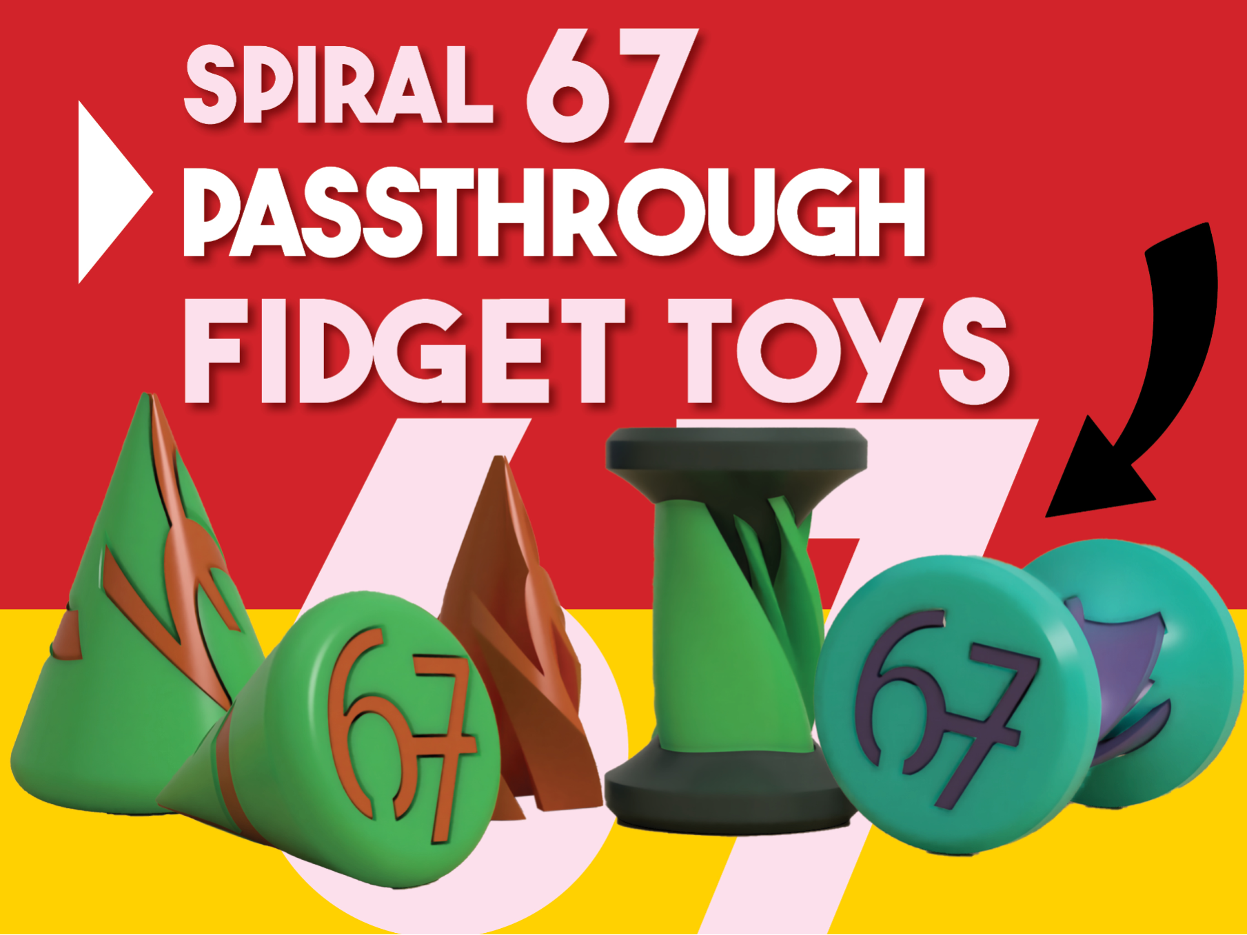 Spiral 67 PASSTHROUGH – Fidget Toy Set (2 Models)