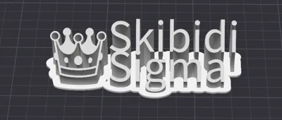 Skibidi Sigma name plate