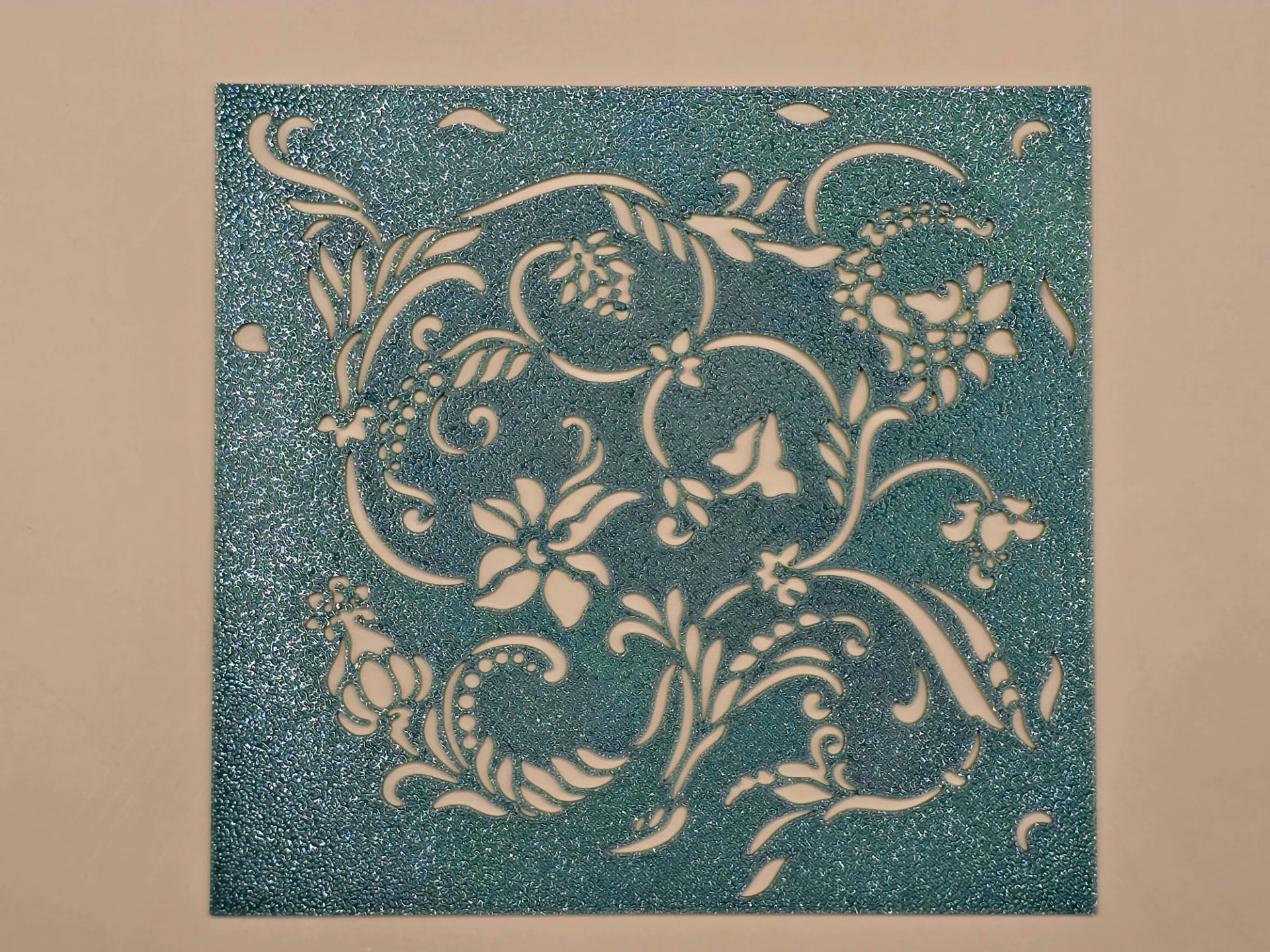 Floral Botanical Stencil Template