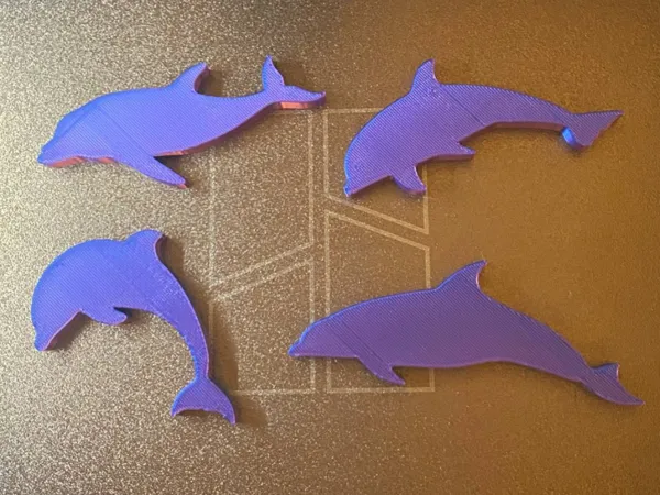 Sculpture décorative dauphins