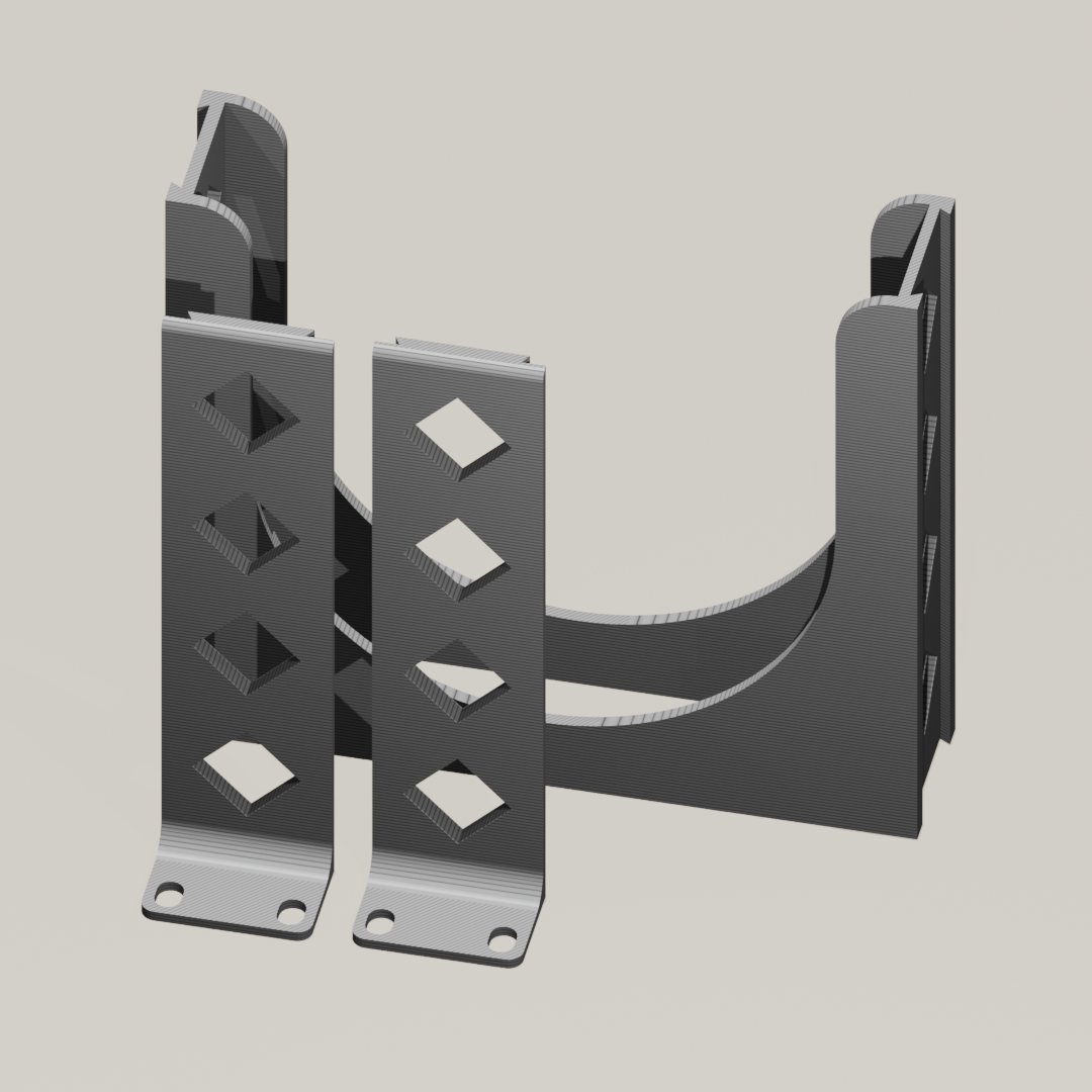 Miniatura 2 do modelo 3D Dell Optiplex Micro 10 Inch Rack Mount Bracket