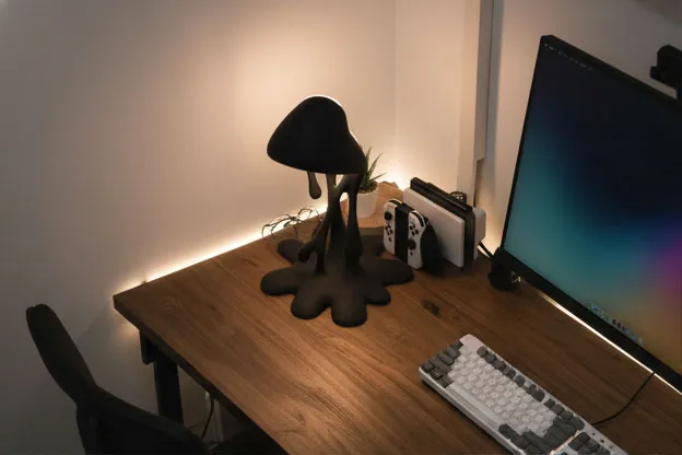 Lampada Da Tavolo A Mezzaluna LED 30W – Luce Regolabile 3000-6000K Per Unghie, Tatuaggi, Ciglia