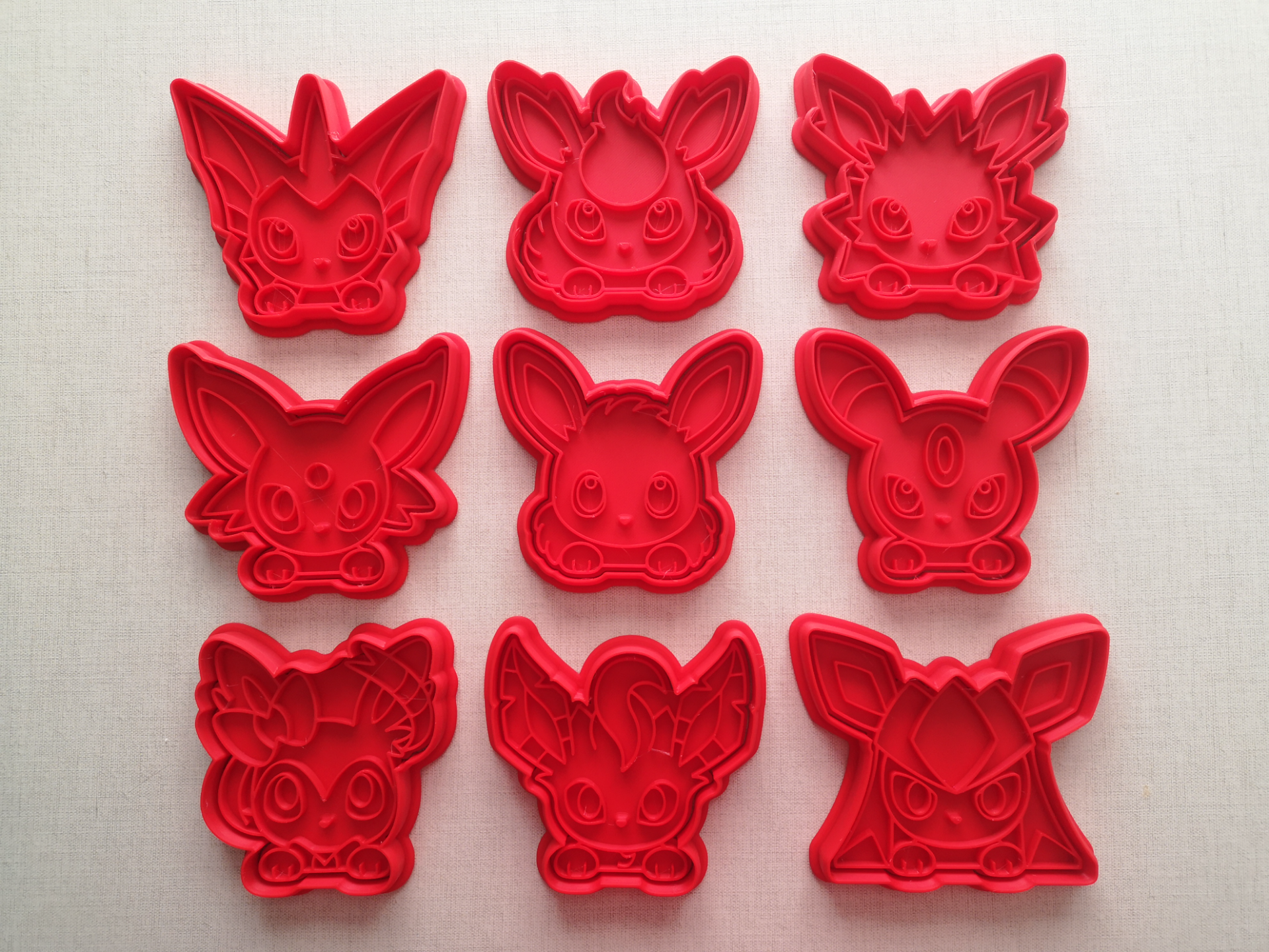 Eeveelutions Cookie Cutters Set - 9cm