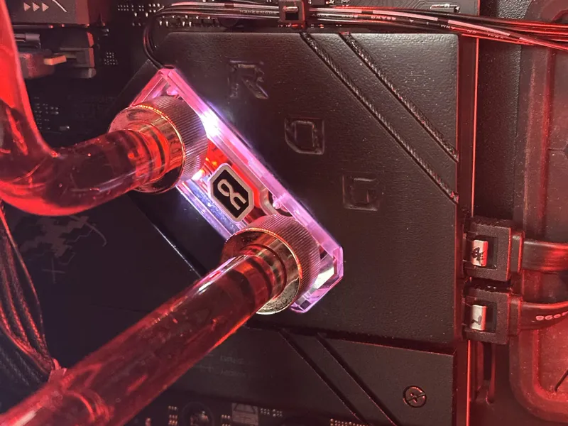 Asus ROG B850-F chipset waterblock bracket