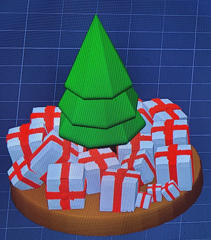 Christmas tree with gifts