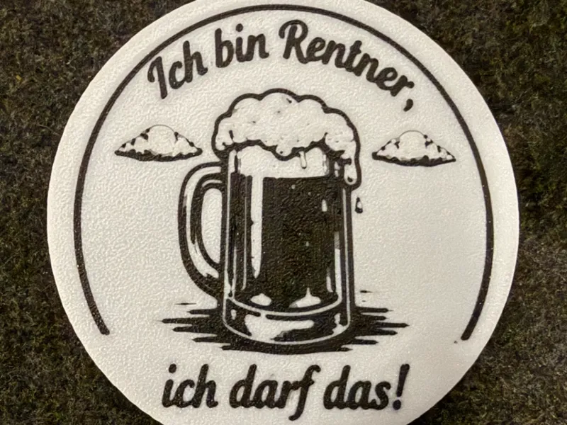 Untersetzer - Renter und Bier