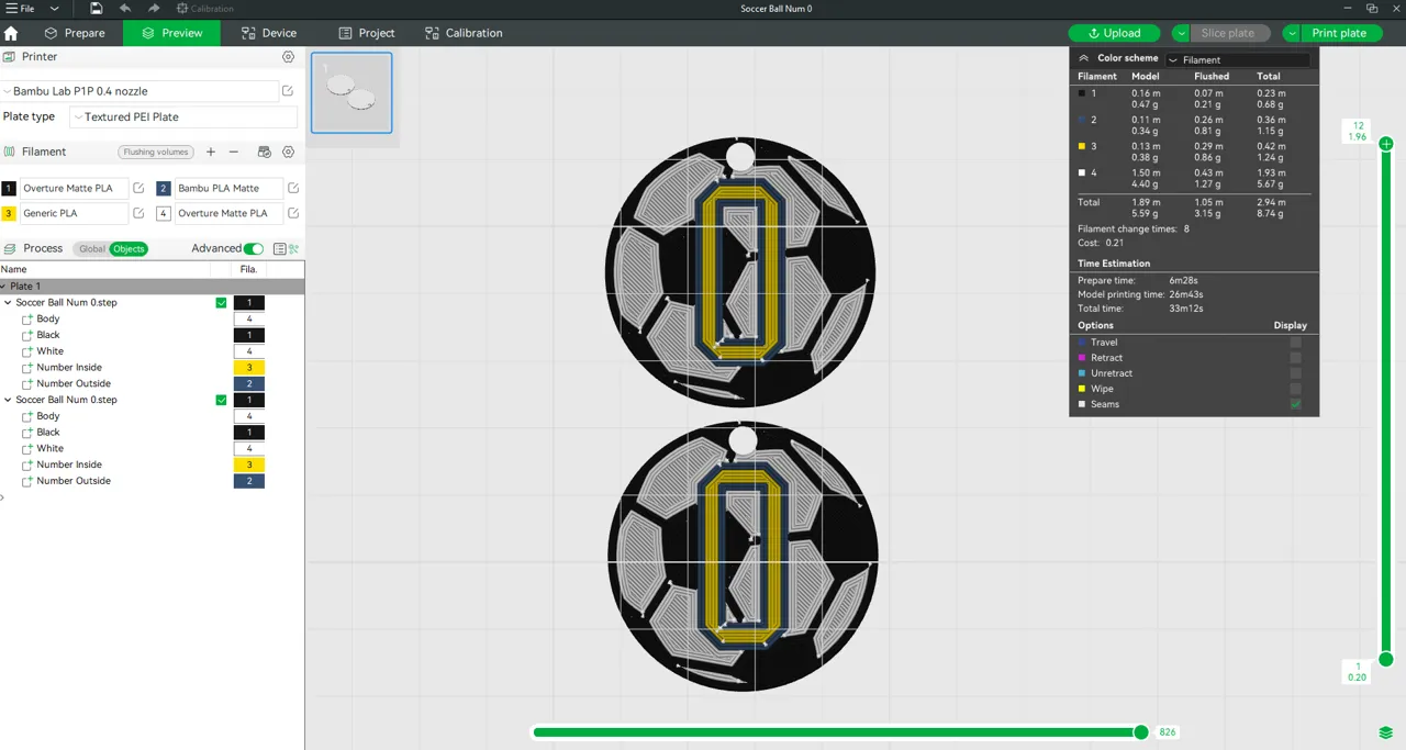 Soccer Ball Earrings/Keychain view 2