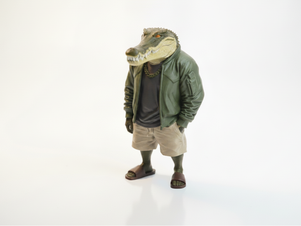 Crocodile Man Figurine Animal Character