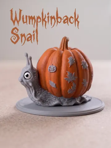 Adorno temático: Pumpkinback Snail — vista de referencia 2