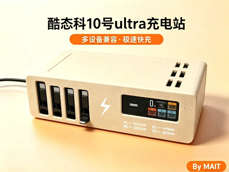 酷态科10号Ultra桌面充电站外壳