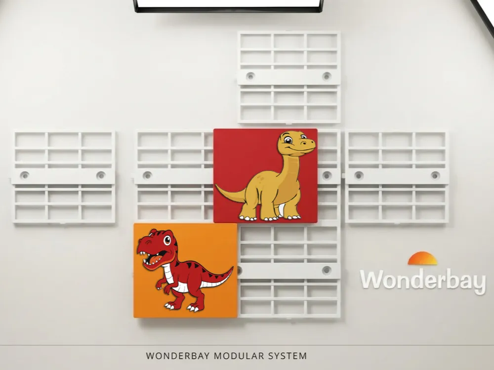 Dino Collection WONDERBAY Modular Tiles Sample - Free 3D Print Model ...