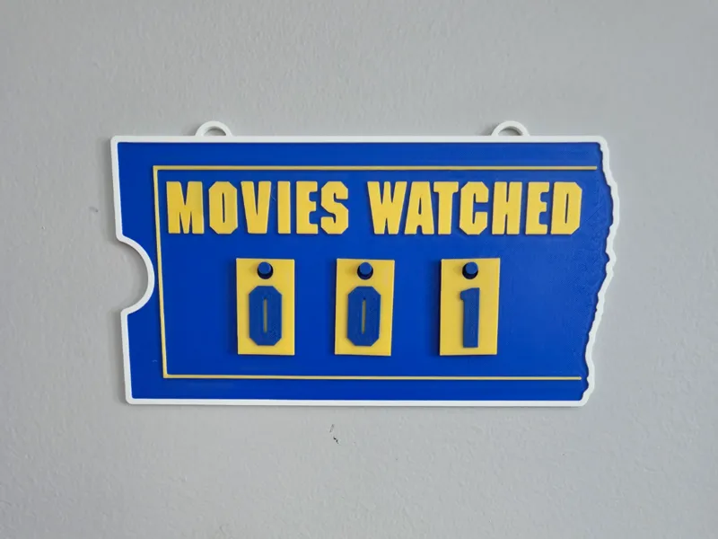 Blockbuster Movies Watched Counter