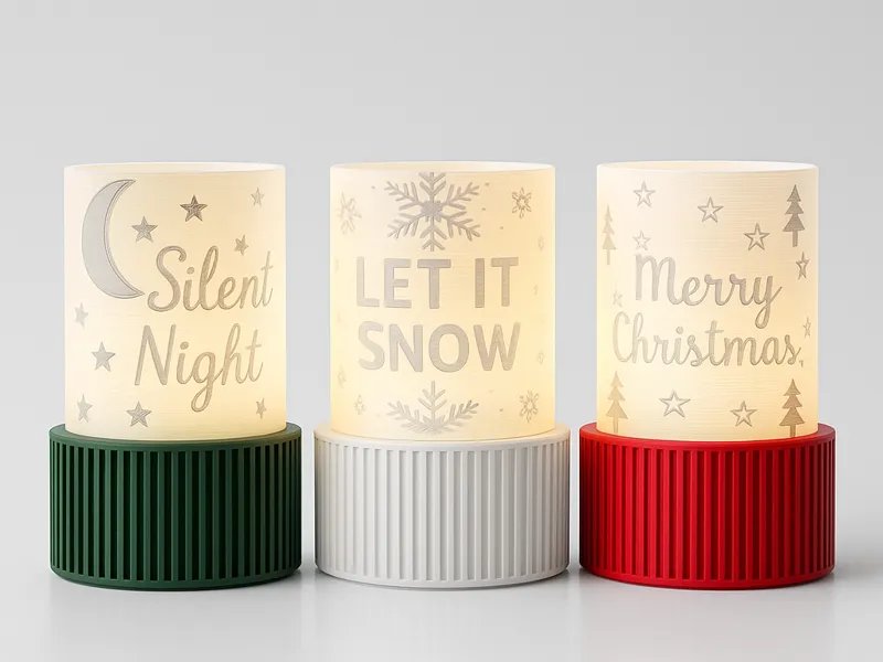 Christmas deco | Lithophane for LED Lights