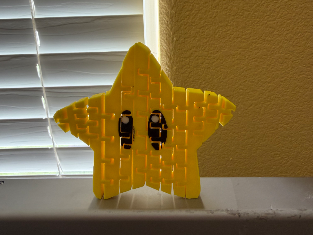 Super Mario star fidget - 3D printed Other Toys & Games, in stock in India