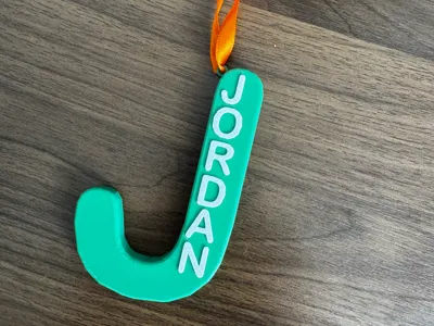 christmas ornament for Jordan