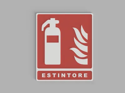 Extinguisher sign ISO 7010 F001 - ENG