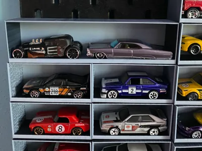 Diecast display case for Ikea Skadis (1:64) 2 cars