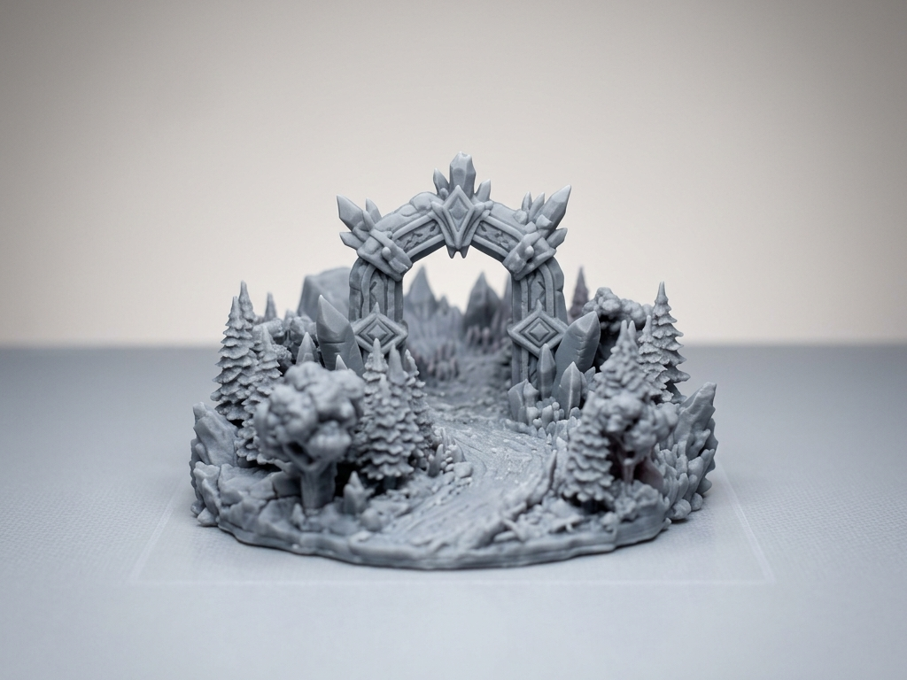 Fantasy Portal Miniature – Gate Scenic Diorama