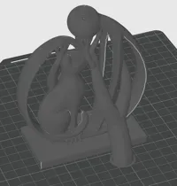 Sculpture 3D « Lien Silencieux » humain et chat — photo 3