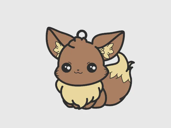 Eevee cute keychain