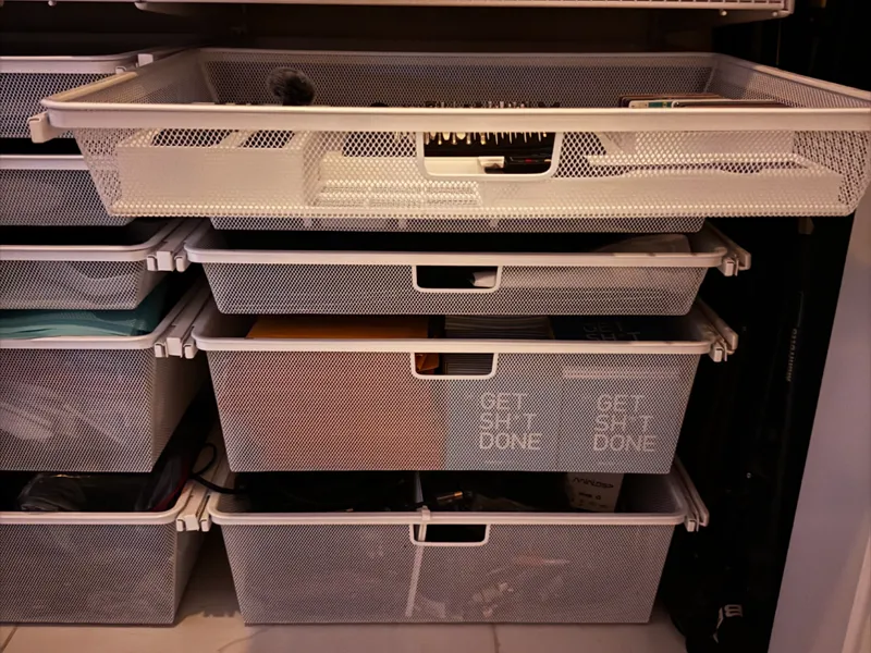 Elfa Mesh Drawer Gridfinity Baseplate