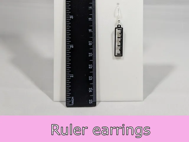 Ruler earrings