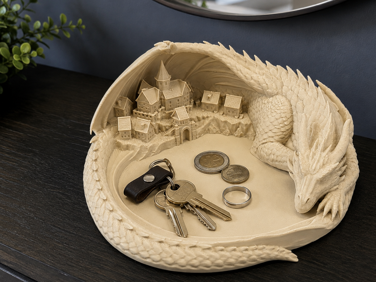 Dragon’s Cradle – Sleeping Dragon Catch-All Tray - 1