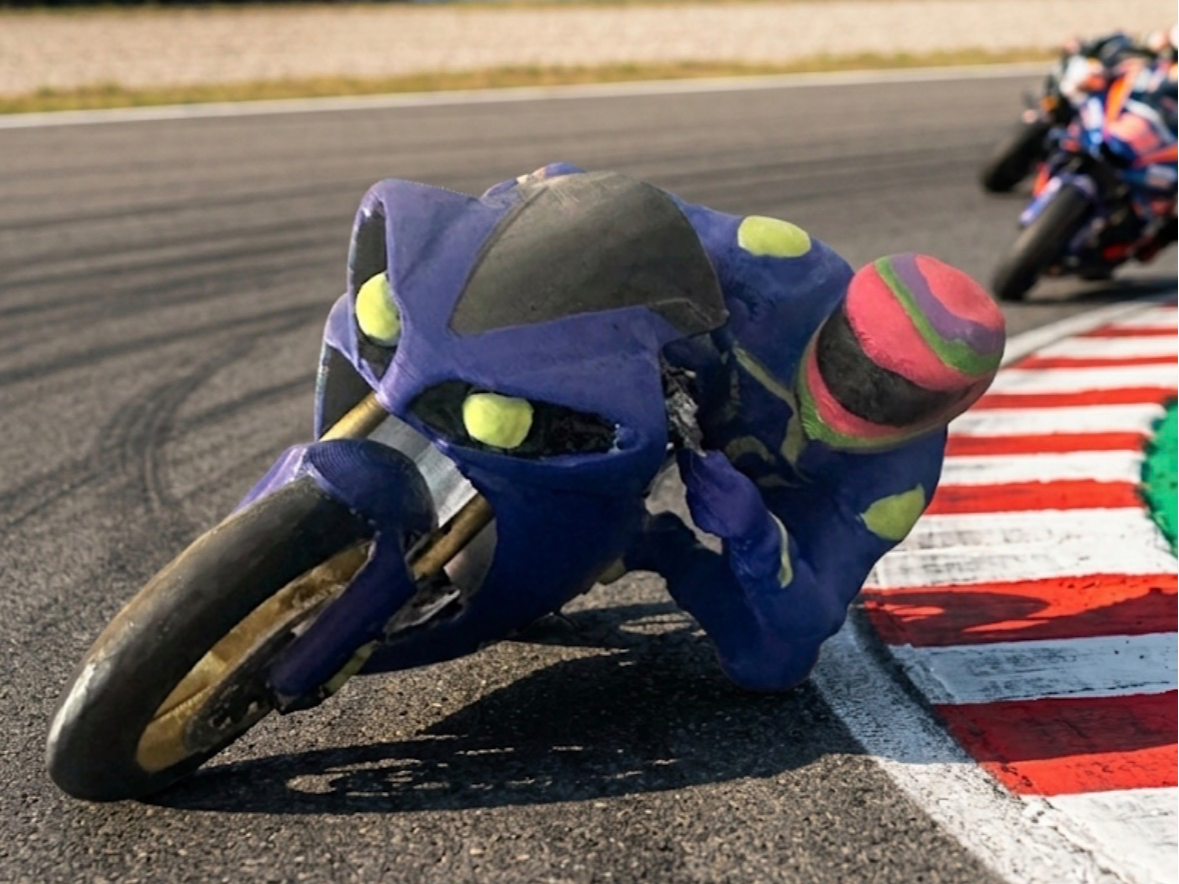 Pilota per moto 1:12 tamiya