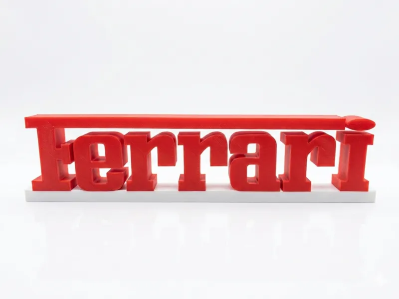 Scritta Ferrari