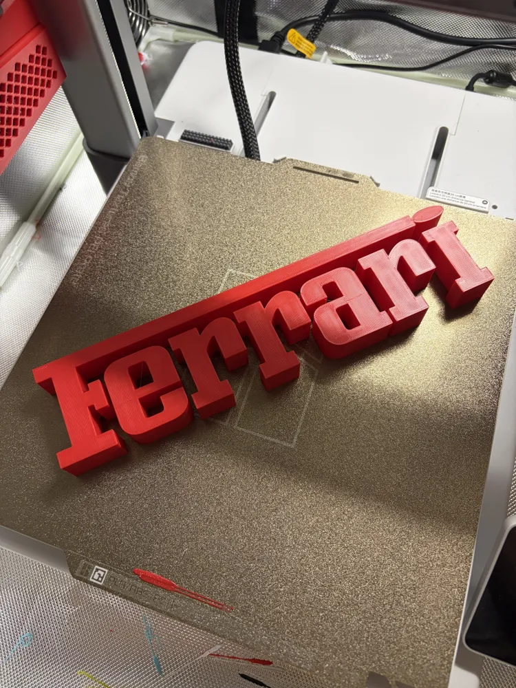 Ferrari Lettering - Free 3D Print Model - MakerWorld