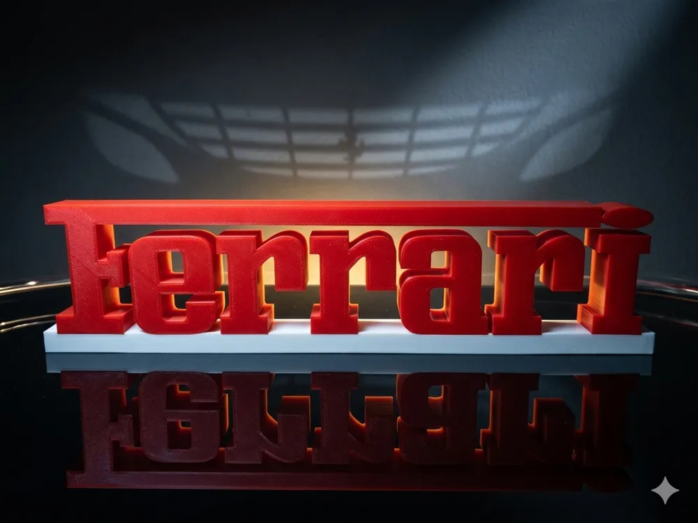Ferrari Lettering - Free 3D Print Model - MakerWorld