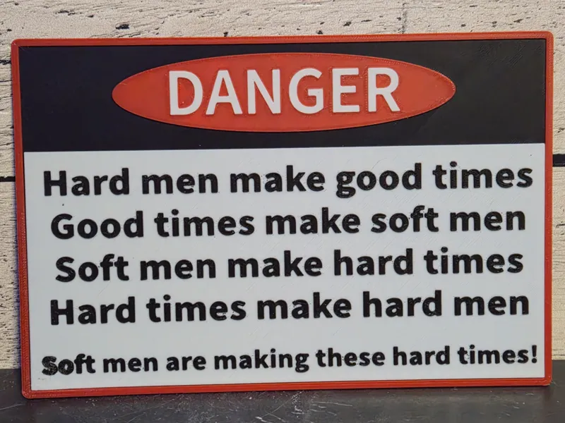 Hard Times Sign